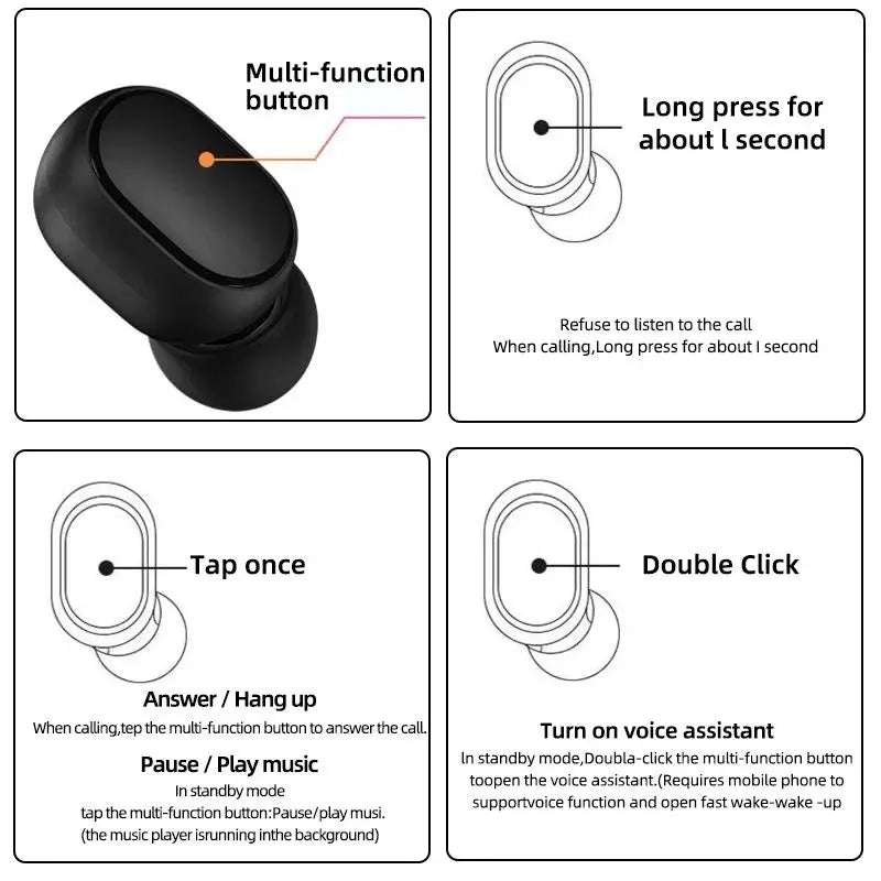 Xiaomi Redmi AirDots 2 – Écouteurs Bluetooth Sans Fil avec Micro – PHONE LAB